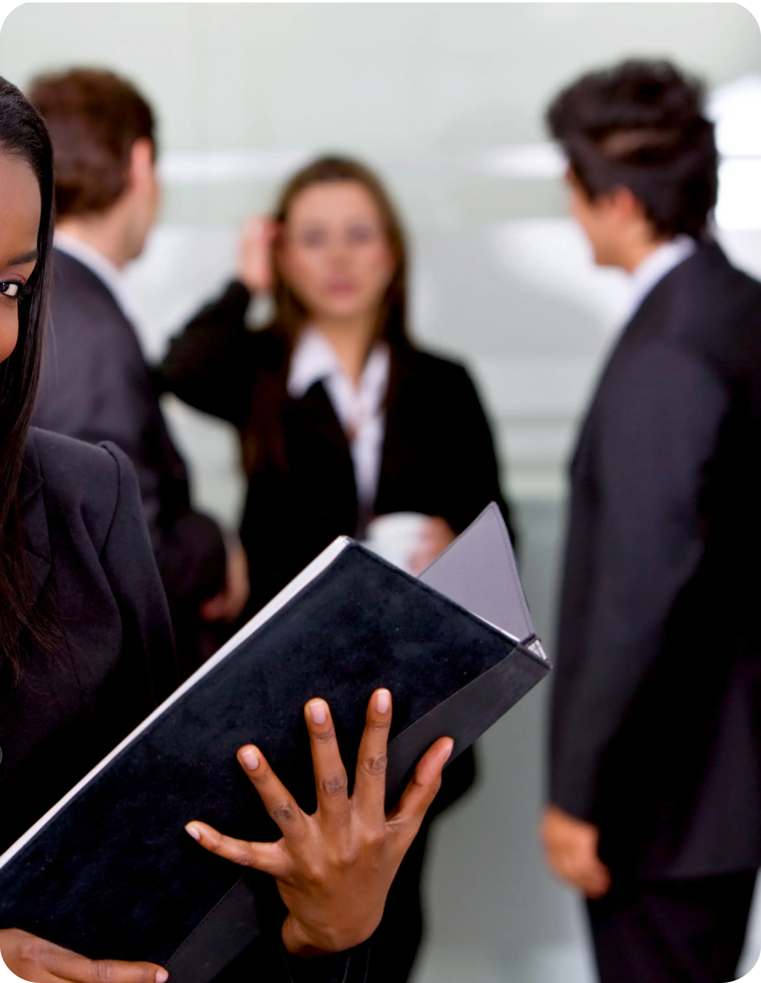 Business professionals collaborating